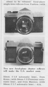 First published look at the new Pentamatic from Yashica. May 1960