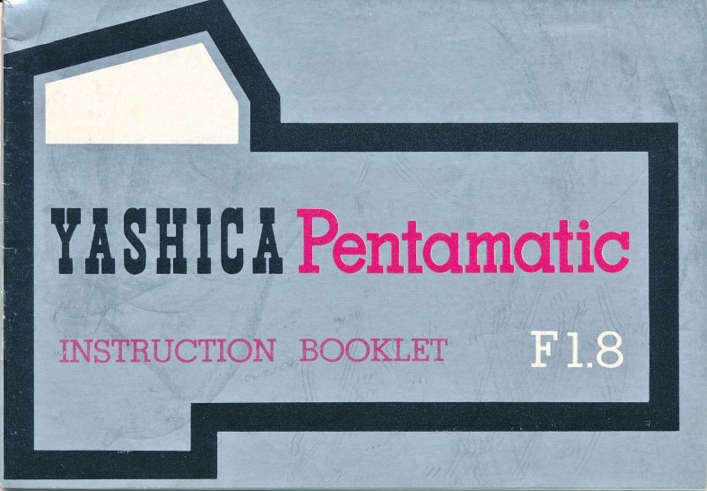 Original Pentamatic Instruction Booklet 1960. Yashica's first instruction booklet covering their first 35mm SLR. So far I've only located English language booklets.