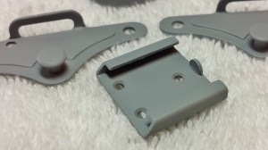 Close-up detail showing the recently painted parts.