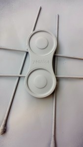 Final coat of finish primer on this 1955 metal cap.