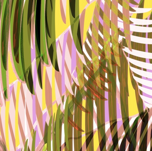 peek-a-boo through the palms - by cynthia maniglia