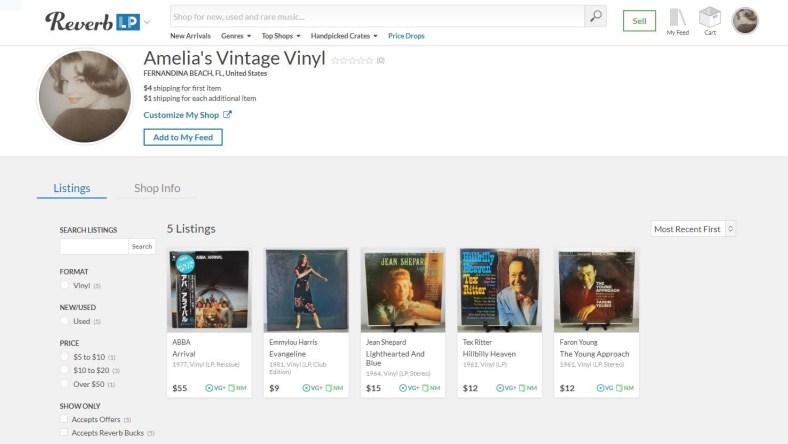 amelia's vintage vinyl