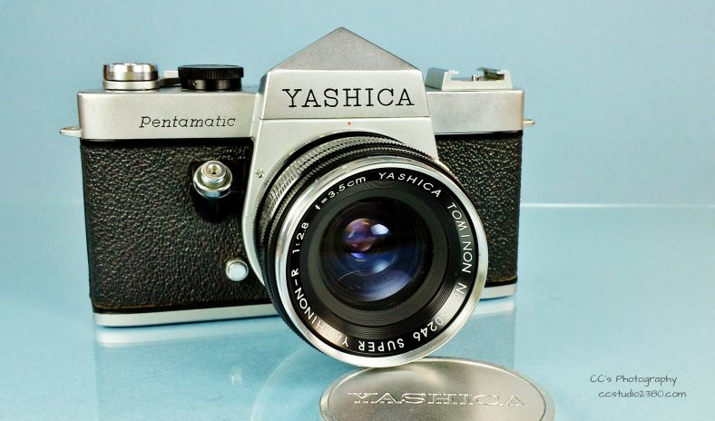 yashica p1 in blue