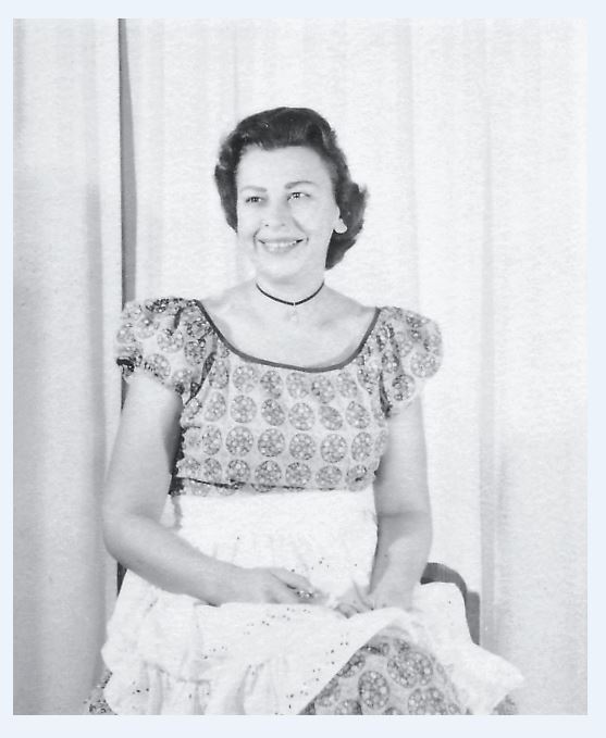 Mom in Dress 1950s