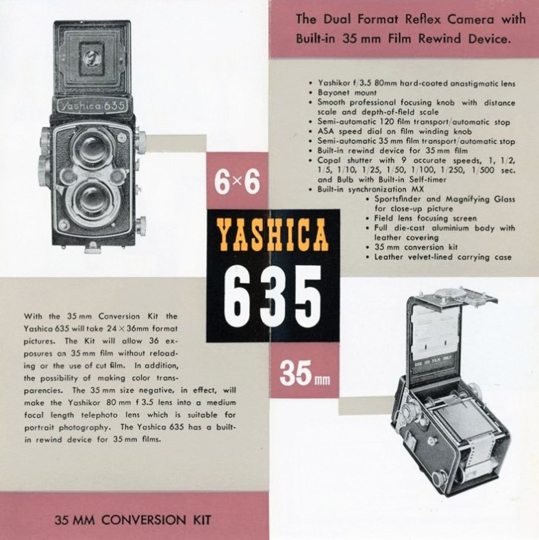 yashica 635 brochure close