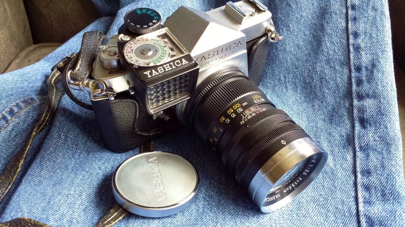 Yashica PS on jeans